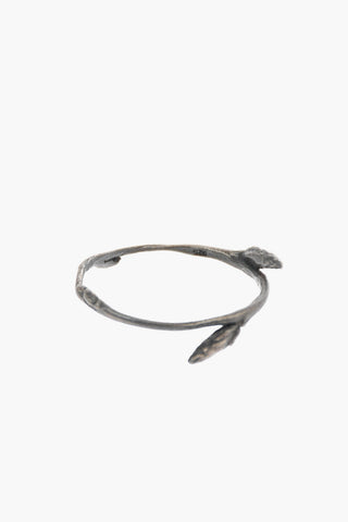 Silver DOUBLE BUD BRANCH ANTIQUE Ring