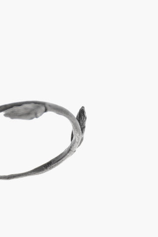 Silver DOUBLE BUD BRANCH ANTIQUE Ring