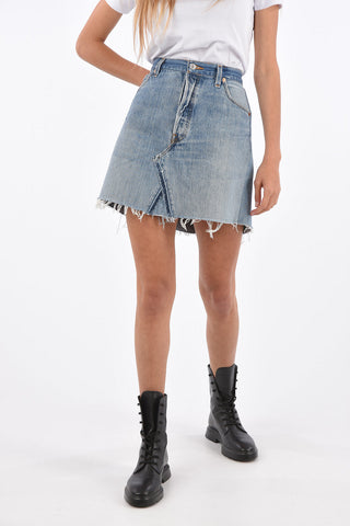 LEVIS denim high-rise waist above knee  a-line skirt