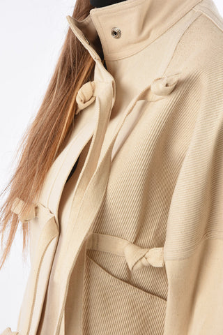 Canvas Jacket with Tie Knot Closure