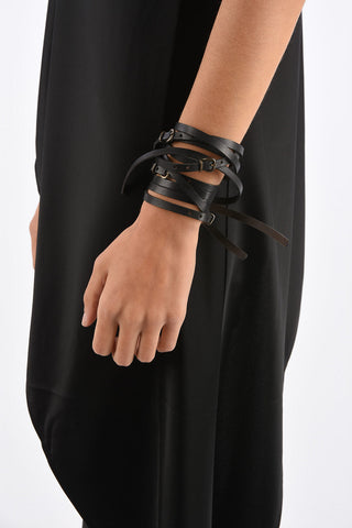 Leather Wrapped Around Bracelet