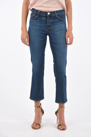 Regular waist SELENA cropped jeans