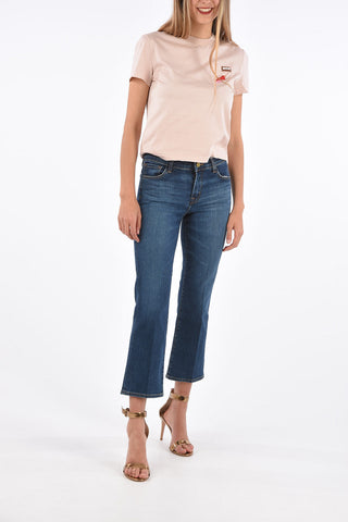 Regular waist SELENA cropped jeans
