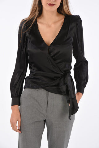 Juliet Sleeve Wrap Blouse
