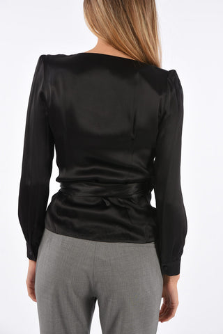 Juliet Sleeve Wrap Blouse