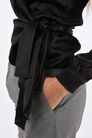 Juliet Sleeve Wrap Blouse