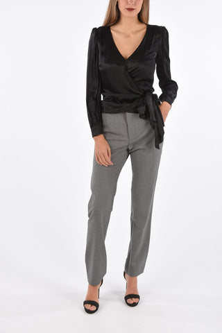 Juliet Sleeve Wrap Blouse