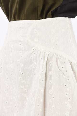 Embroidered Mini Skirt