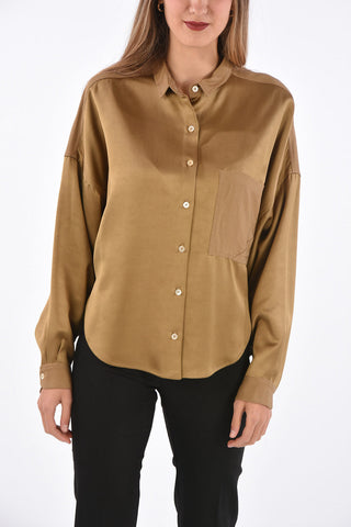 Asymmetrical IRIS Shirt with Maxi Patch Pocket
