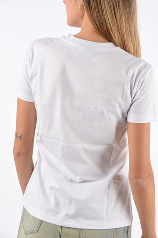 pearl embellished BEADS FLIRTING t-shirt