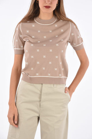 maglia girocollo a manica corta