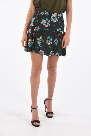 Printed Mini Bubble Skirt