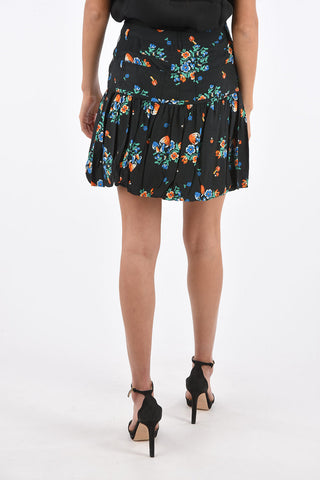 Printed Mini Bubble Skirt