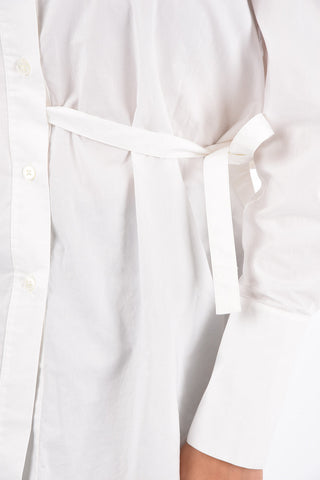 Unstructured Shirt with Waist Belt 