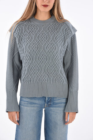 maglia aran DIANA girocollo