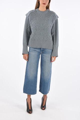 maglia aran DIANA girocollo
