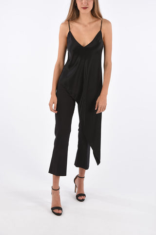 Super Stretch Fabric Cropped LEO Flare Pants