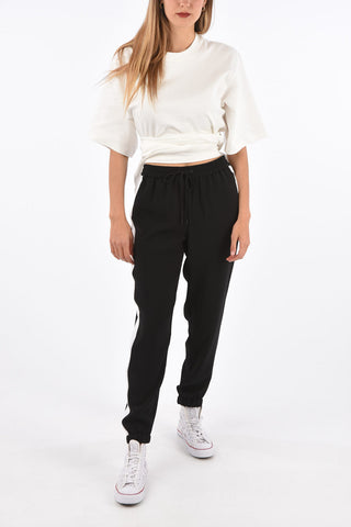Joggers con Tasche a Filo e Elastico Alla Caviglia 