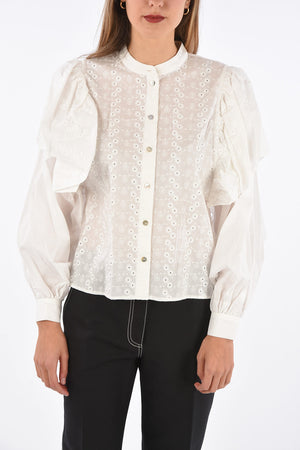 Camicia Collo Coreano con Ricami