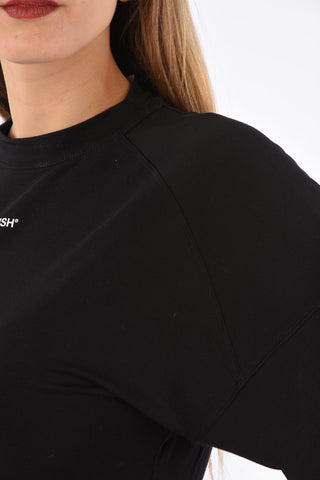 ¾ Sleeve Box Crop T-Shirt