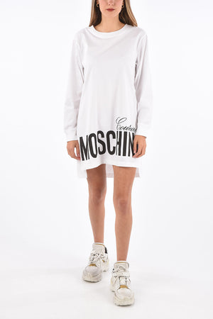 COUTURE Monogram Printed Long Sleeve Dress