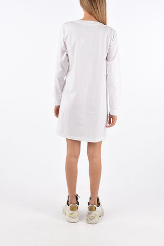 COUTURE Vestito a Maniche Lunghe con Stampa Monogram