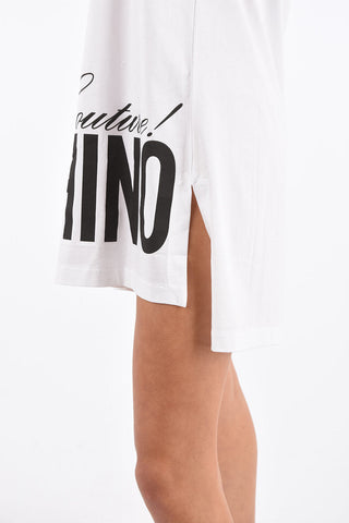 COUTURE Vestito a Maniche Lunghe con Stampa Monogram