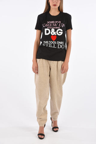 sequined crew-neck t-shirt