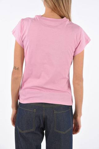 T-shirt with Embroidered Applications