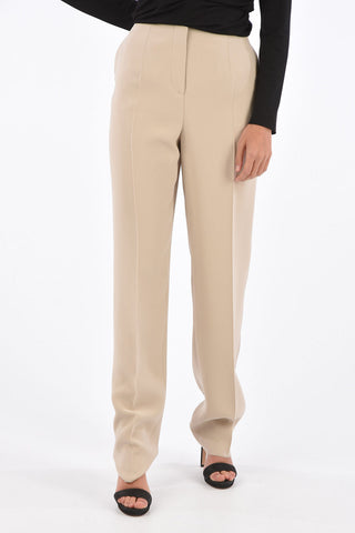 Pantaloni a Vita Alta in Seta