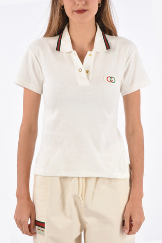 Polo 2 bottoni con ricamo logo