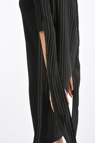 Double Fabric Straight Fit Midi Dress