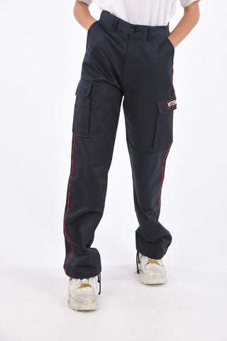 Embroidered logo cargo pants