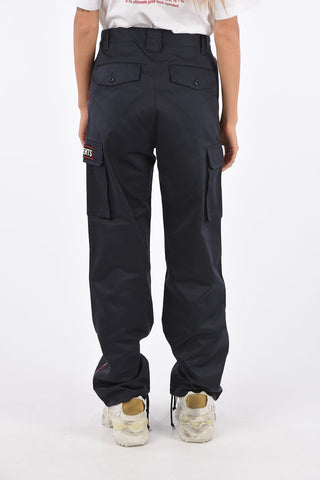 Embroidered logo cargo pants