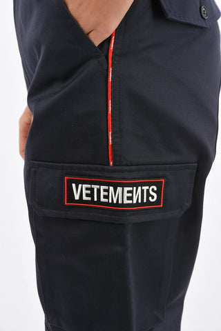 Embroidered logo cargo pants
