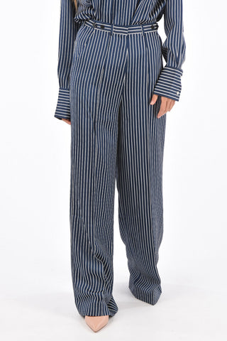 Striped Single Pleat SAILOR Palazzo Pants