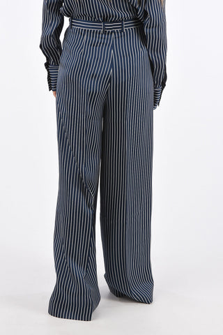 Striped Single Pleat SAILOR Palazzo Pants