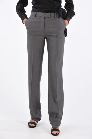 Hidden Closure Straight Fit Pants 