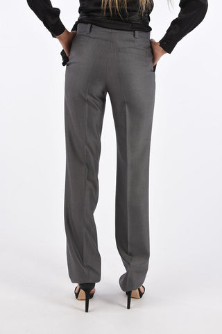 Hidden Closure Straight Fit Pants 