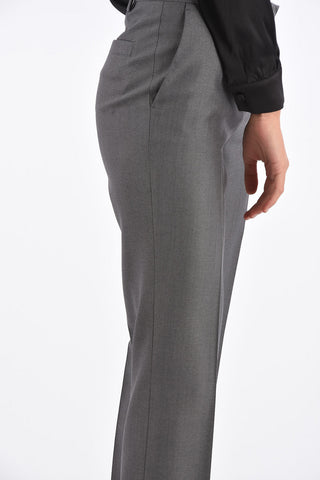 Hidden Closure Straight Fit Pants 