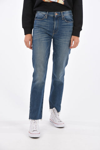 frayed bootcut jeans