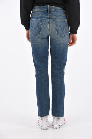 frayed bootcut jeans