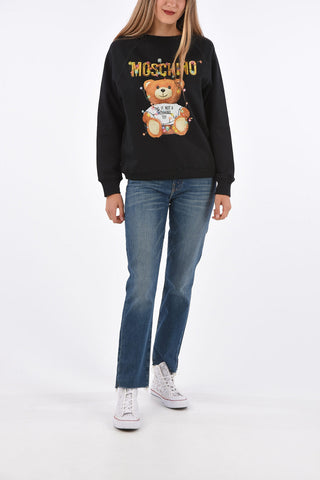 frayed bootcut jeans