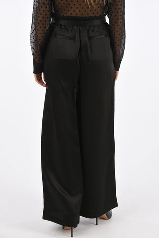 Wide Leg High Waist Pants with Belt