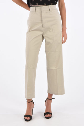 pantalone capri a vita alta