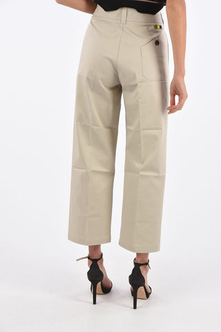 pantalone capri a vita alta