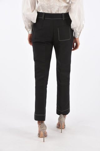 Visible Seams Flared Pants