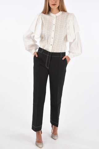 Visible Seams Flared Pants