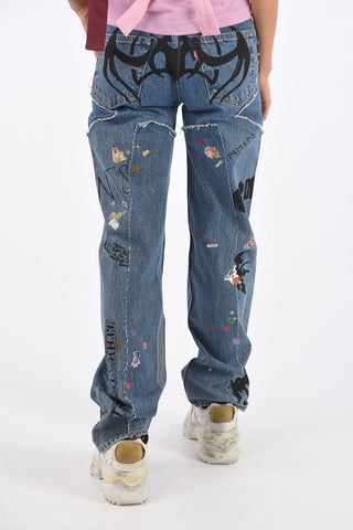 LEVIS printed straight fit jeans
