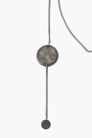 Chain Silver Necklace with Medallions